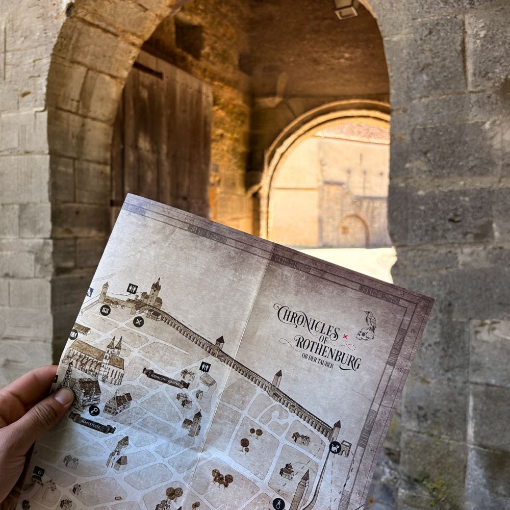 Unterwegs in Rothenburg ob der Tauber mit der Schatzkarte Chronicles of Rothenburg
