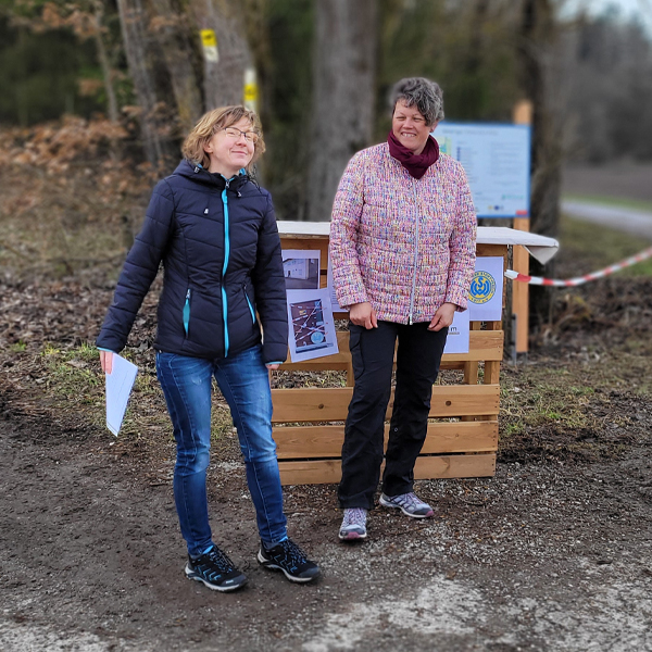 Die Initiatoren des Trimm-Dich-Pfads Wettringen