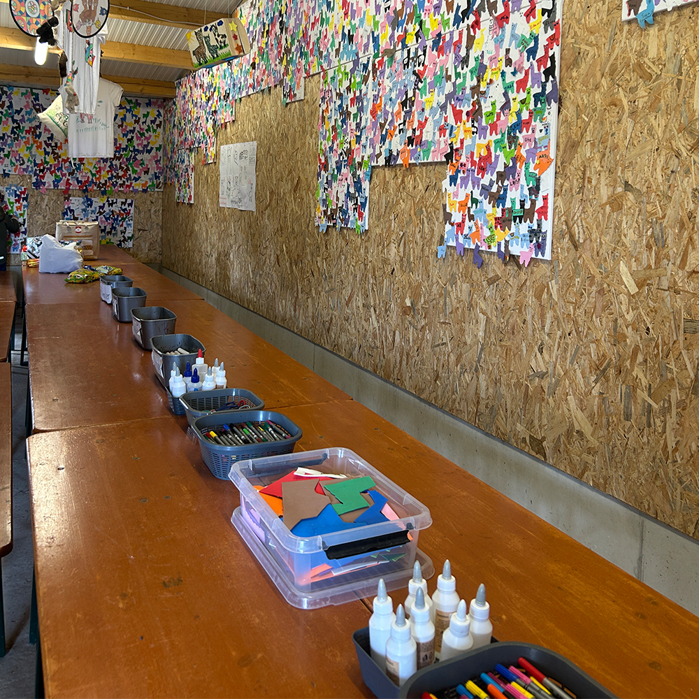 Basteln am Kindergeburtstag am Mohrenhof in Geslau