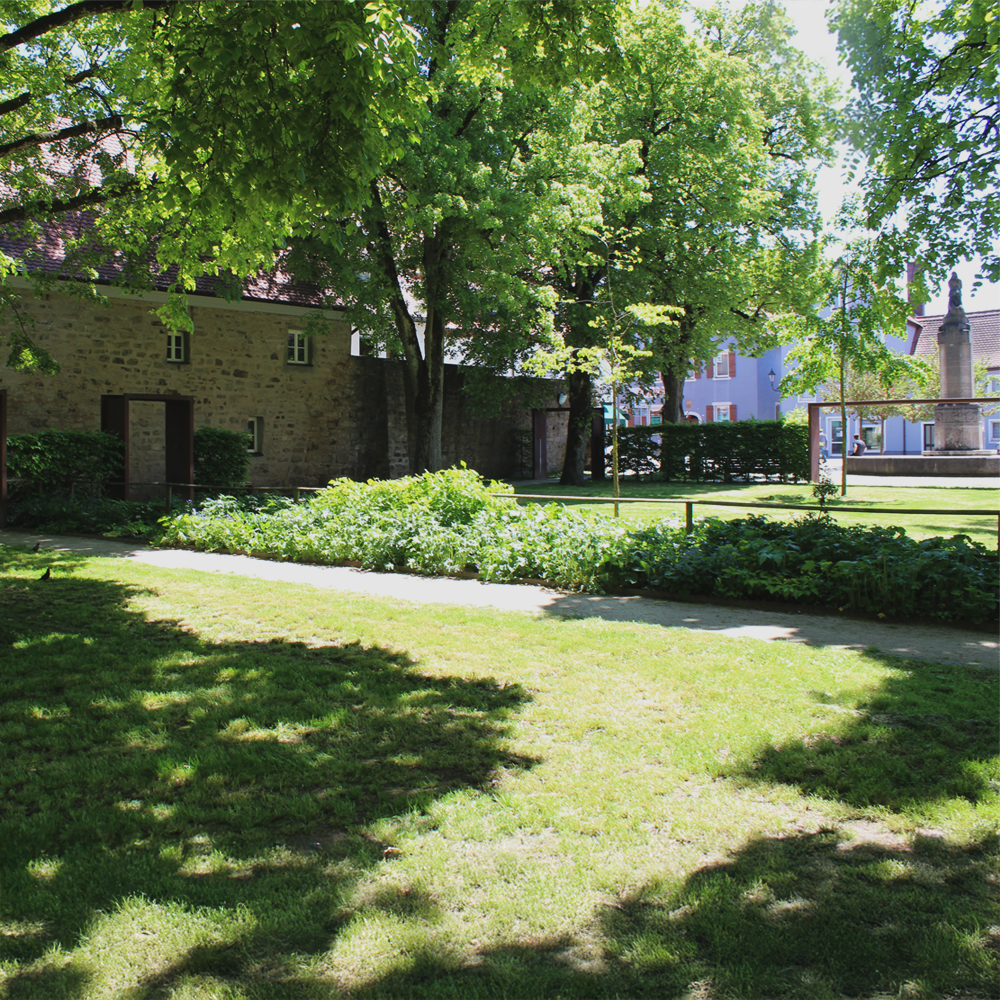 Der Zwingerpark im Herzen von Feuchtwangen