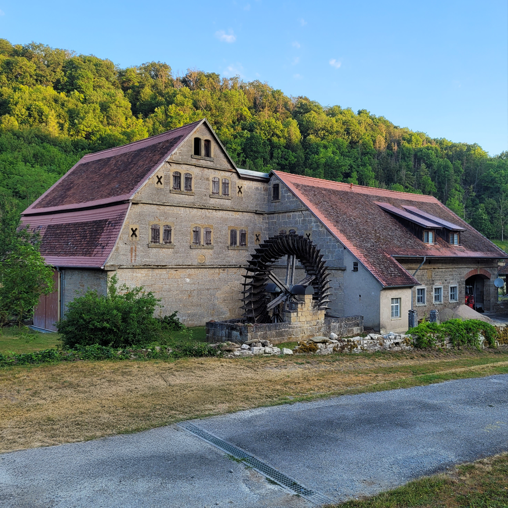 Die Langenm&uuml;hle bei Rothenburg ob der Tauber