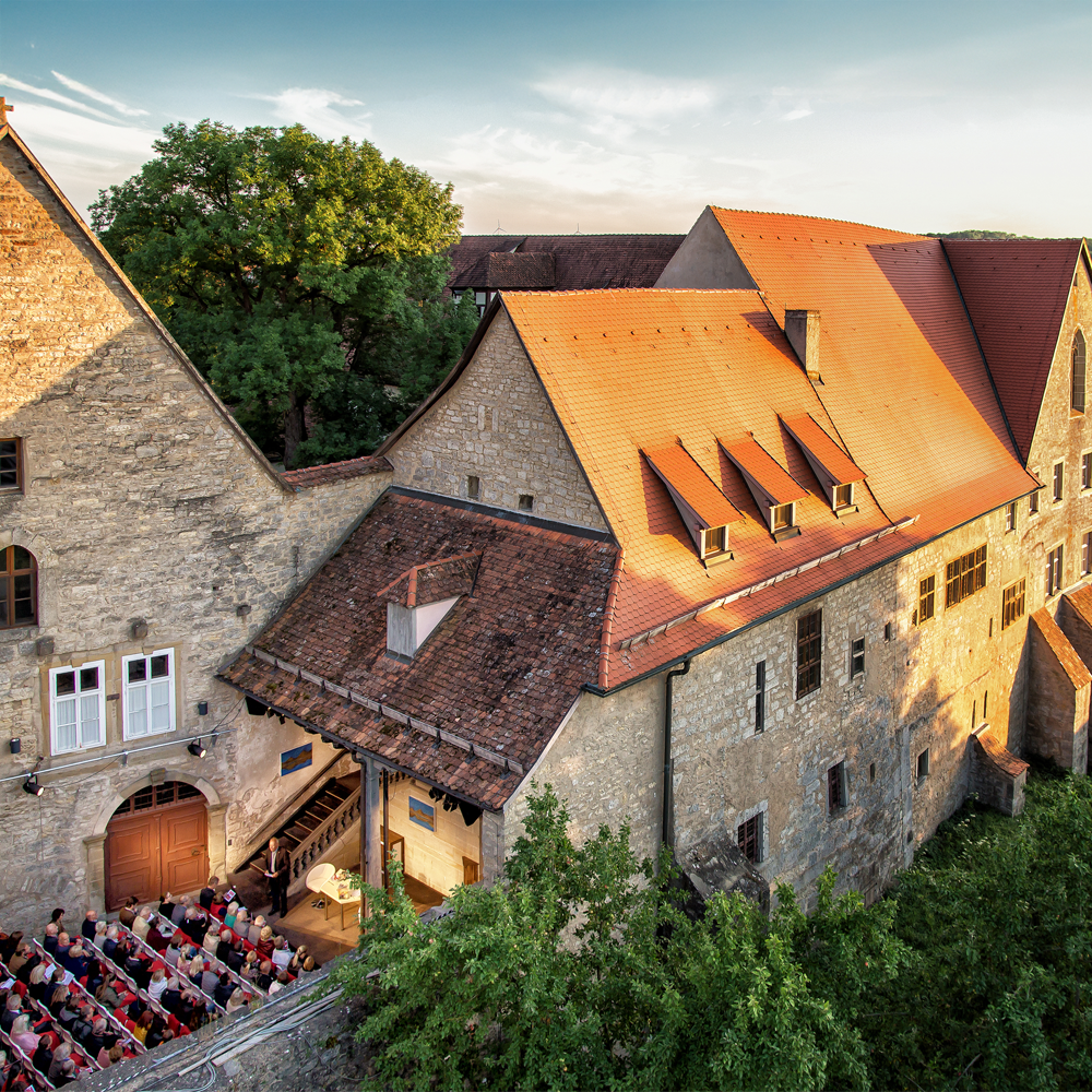 Das Toppler Theater in Rothenburg von oben