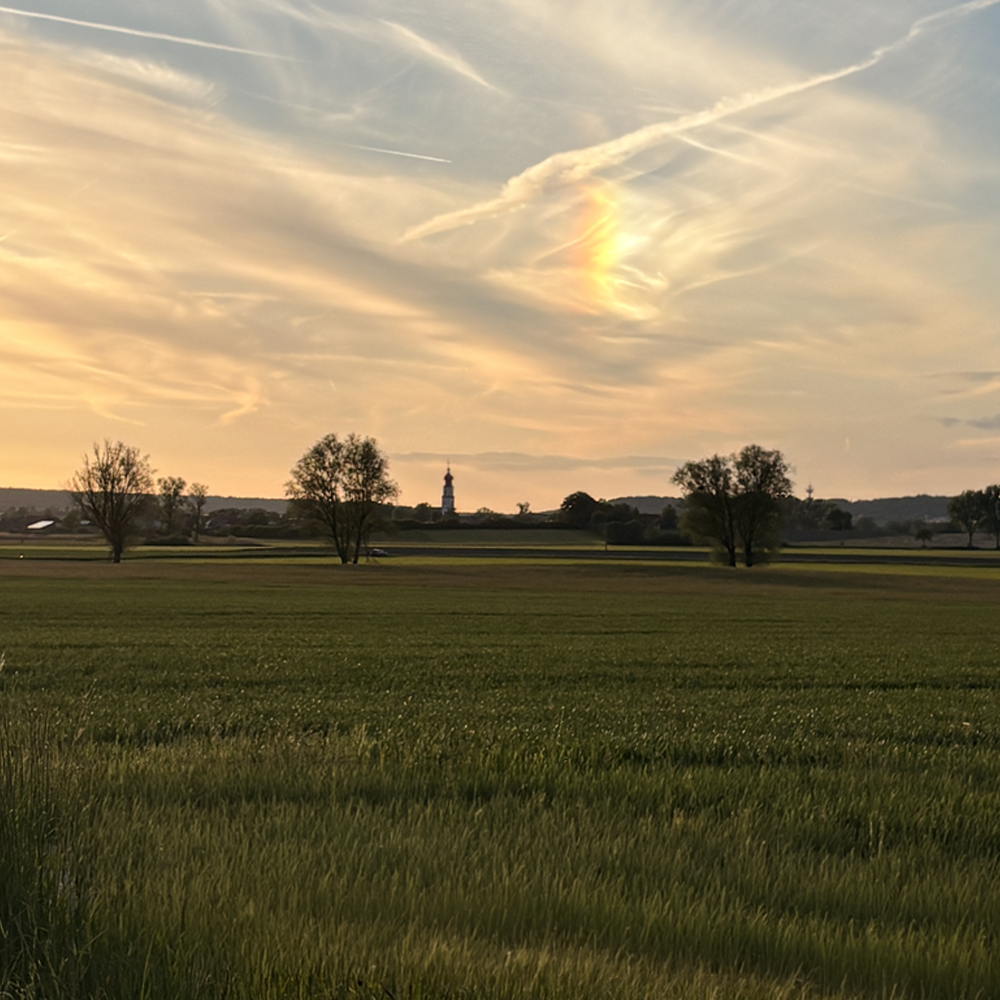 Regenbogen &uuml;ber Binzwangen